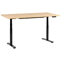 DESTINAS   Elektr bureau   Zwart/Lichtbruin   180 x 72 cm   Vezelplaat