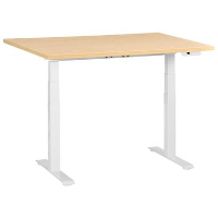 DESTINES   Elektr bureau   Wit/Lichtbruin   120 x 60 cm   Vezelplaat
