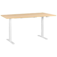 DESTINES   Elektr bureau   Wit/Lichtbruin   180 x 72 cm   Vezelplaat