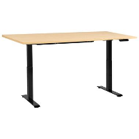 DESTINES   Elektr bureau   Zwart/Lichtbruin   160 x 72 cm   Vezelplaat