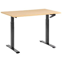 DESTINES   Sta bureau   Zwart/Lichtbruin   120 x 72 cm   Vezelplaat