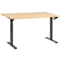 DESTINES   Sta bureau   Zwart/Lichtbruin   160 x 72 cm   Vezelplaat