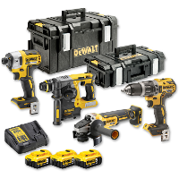 DEWALT 18V XR 4 Delige voordeelset DCK422P3 QW gereedschapsset