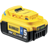 DEWALT DCB184B Li Ion 18V 5Ah oplaadbare batterij
