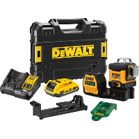 DEWALT DCE089D1G18 QW 12V / 18V XR 3 X 360 Groene Kruislijnlaser