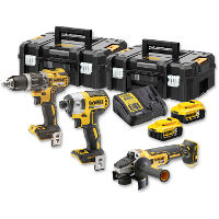 DEWALT DCK384P2T Borstelloze Accu Combiset 18V gereedschapsset