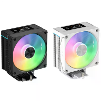 DGT J 15 CPU koeler met 4 warmtebuizen, 120mm PWM fans, ARGB CPU koelfan, digitaal temperatuurscherm voor Intel LGA 1700