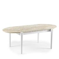 Scandinavische Salontafel Kylie Ovaal Mangohout 120x60 cm