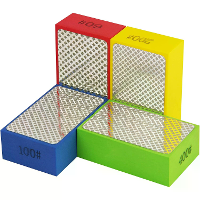 Diamant Schuurpads 4 stuks Korrel 60 100 200 400 Nat en Droog Tegel Glas Hout Metaal Polijstgereedschap Schuurblokken Ro
