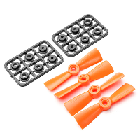 Diatone 3045 3×4.5 Propeller 2xcw And 2xccw For Rc Multirotors Orange Black Green