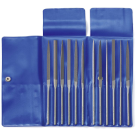 Dick 21001430 Naaldvijlset kap 3, 12 delig in plastic tas Lengte 140 mm 1 set(s)