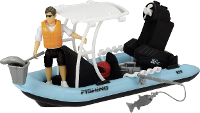 14 Delige speelset play life fishing Boat