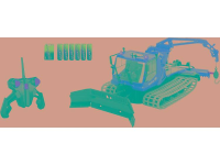 Dickie Toys Pistenbully 600 1:18 RC functiemodel voor beginners Hulpdienstvoertuig Incl. Batterijen