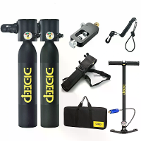 DIDEEP 0,5L Mini Scuba Oxygen Cilinder Luchttank Duikreserve Luchttank Pomp Snorkeluitrusting Duiken Duikuitrusting