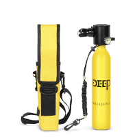DIDEEP 0,5L Mini Scuba Tank Kit met opbergtas en veiligheidskoord Draagbare duiktankuitrusting Ondersteuning 5 10 minute
