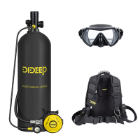 DIDEEP 4L Duiken Tank Upgrade Manometer Duiken Vest Tas Zuurstof Cilinder Tank Set Snorkeluitrusting X7000