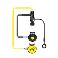 DIDEEP Professionele Scuba Duikregulator met Drukverlaging Ventiel Duikuitrusting Ademhalingsapparaat Drukmeter