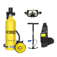 DIDEEP X4000Pro 1L Scuba Duiken Tank Snorkeluitrusting Vrije tijd Buitenzwemmen Reserve Zuurstof Draagbaar Capaciteit Ge