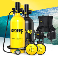 DIDEEP X5000 Pro 2L Duiktank Lucht Zuurstof Cilinder Onderwater Apparatuur met Vest Zak Lange Manometer Kit