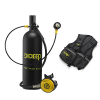 DIDEEP X5000Pro 2L Luchtkoffer Lichtgewicht en Draagbare Duikuitrusting Onderwater Ademautomaat