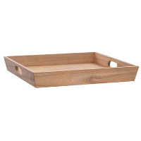 Dienblad Fay   naturel   7x50x50 cm   Leen Bakker