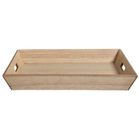 Dienblad Fay   naturel   MDF   52x52x6,5 cm   Leen Bakker