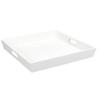 Dienblad Fay   wit   7x50x50 cm   Leen Bakker
