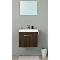Differnz badkamermeubel Flow   grijs eiken   60 cm   Leen Bakker