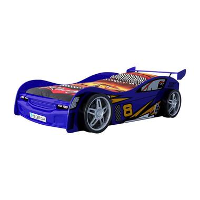 Vipack autobed Night Racer   blauw   68,5x111x241,5 cm   Leen Bakker
