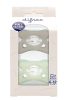 Difrax Fopspeen Natural Siliconen 6 12 Maanden Stone/Sage