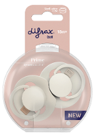 Difrax LOVI Prime Pacifier 18+ Months   Coconut/Ivory