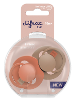 Difrax LOVI Prime Pacifier 18+ Months   Granola/Orange