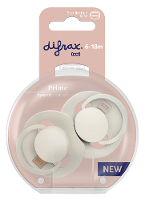 Difrax LOVI Prime Pacifier 6 18 Months   Coconut/Ivory