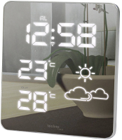 Techno Line LED Spiegel WS 6825 Digitaal draadloos weerstation