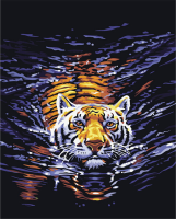 Digital Oil Painting Diy Oil Painting By Numbers Kits Tiger Frameless Canvas Home Wall Decor 40x50cm
