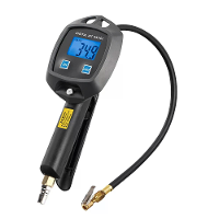 Digitale bandenspanningmeter LCD display 0 255Psi 600mm slang Nauwkeurige drukmonitoring Inflatie Deflatie Meerdere eenh