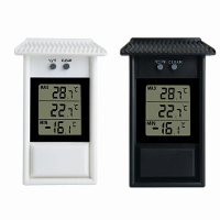 Digitale Display Thermometer Max Min Waterdicht voor Binnen  en Buitentuin 20°C tot 50°C Hoge Nauwkeurigheid Batterijgev