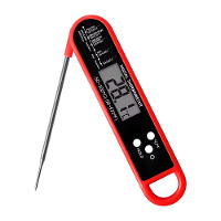 Digitale Vleesthermometer Vouwbare Probe Snelle Meting  50℃ tot 300℃ Automatische Uitschakeling LCD scherm voor Koken BB
