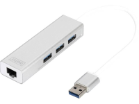 Digitus DA 70250 1 3 + 1 poorten USB 3.0 Hub Zilver