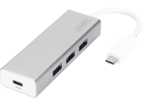 Digitus 3+1 Poorten Usb 3.0 Hub Met Aluminium Behuizing, Met Snellaadpoort Da 70242 Aluminium