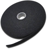 Digitus AK 770905 100 S Klittenband Om te bundelen, Om op te naaien Lusdeel, Haak  en lusdeel, Haakdeel (l x b) 10 m x 15 mm Zwart 1 stuk(s)