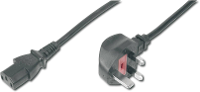 Digitus Computer, Stroom, Apparaat (koud) Kabel [1x Britse stekker   1x Apparaatstekker, female C13 10A] 1.80 M Zwart