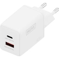 Digitus DA 10302 USB oplader 45 W 1x USB A, 1x USB C Wit