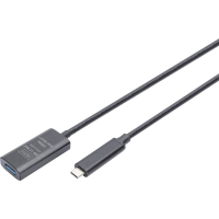 Digitus DA 73113 USB kabel USB 3.2 Gen2, USB 3.2 Gen2, USB 3.2 Gen1, USB 3.2 Gen1, USB 3.1 Gen2, USB 3.1 Gen1, USB 3.0 USB C, USB C stekker, USB A bus 5.00 M
