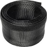 Digitus DA 90507 Kabelslang Polyester Zwart flexibel (l x b x h) 2 m x 85 mm x 3 mm 1 stuk(s)