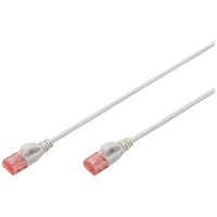 Digitus DK 1617 030S RJ45 Netwerkkabel, patchkabel CAT 6 U/UTP 3.00 M Grijs Halogeenvrij, Vlambestendig, Flexibel, Onafgeschermd 1 stuk(s)