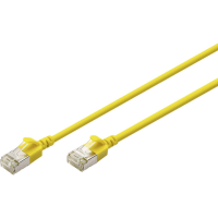Digitus DK 1632 A 003S Y RJ45 Netwerkkabel, patchkabel CAT 6A F/FTP 0.3 M Geel Kleurcodering, Afgeschermd, Meerdradig, Met anti kniktule 1 stuk(s)