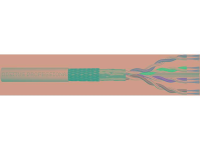 Digitus DK 1633 P 305 RJ45 Netwerk Aansluitkabel CAT 6 SF/UTP 305 m Grijs Vlambestendig, Folie afscherming, Afscherming totaal, Afgeschermd, Halogeenvrij,