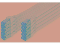 Digitus DK 1644 005 WH 10 RJ45 Netwerk Aansluitkabel CAT 6 S/FTP 0.5 M Wit Folie afscherming, Afscherming totaal, Afgeschermd, Halogeenvrij, Simplex,
