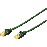 Digitus DK 1644 A 020/G RJ45 Netwerkkabel, patchkabel CAT 6A S/FTP 2.00 M Groen Halogeenvrij, Verdraaide paren, Snagless, Vlambestendig 1 stuk(s)
